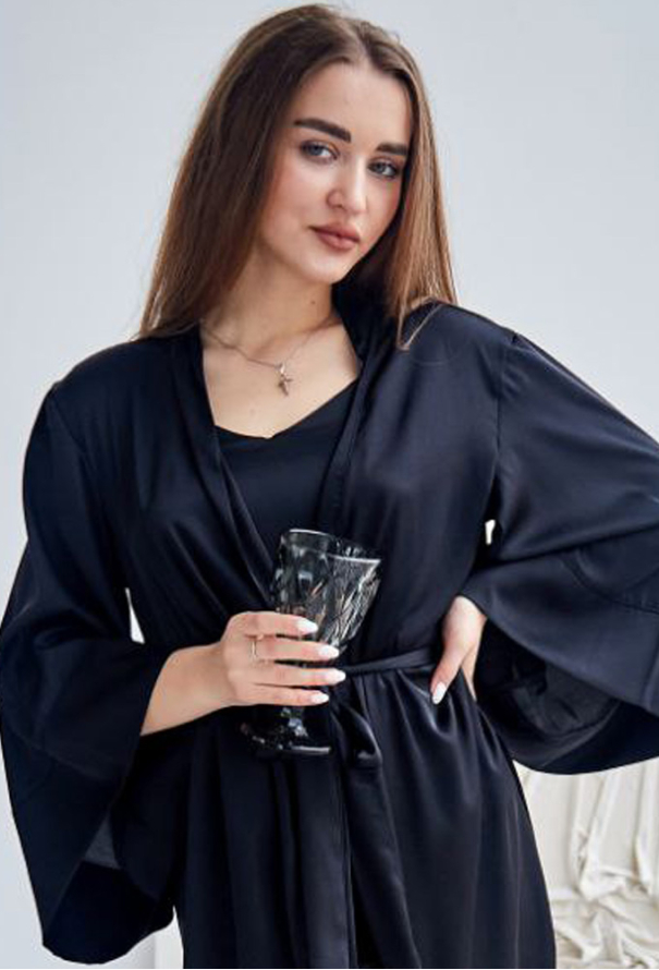 Халат женский шелковый Tomiko 112CH фото