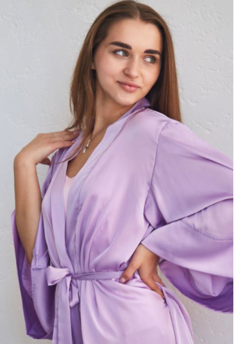 Халат женский шелковый Tomiko 112FL