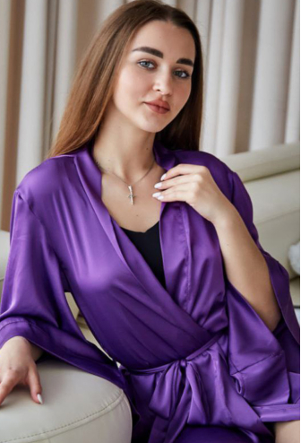 Халат женский шелковый Tomiko 112LV