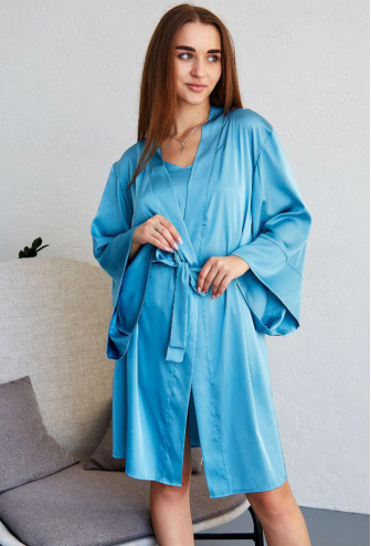 Халат женский шелковый Tomiko 112NB