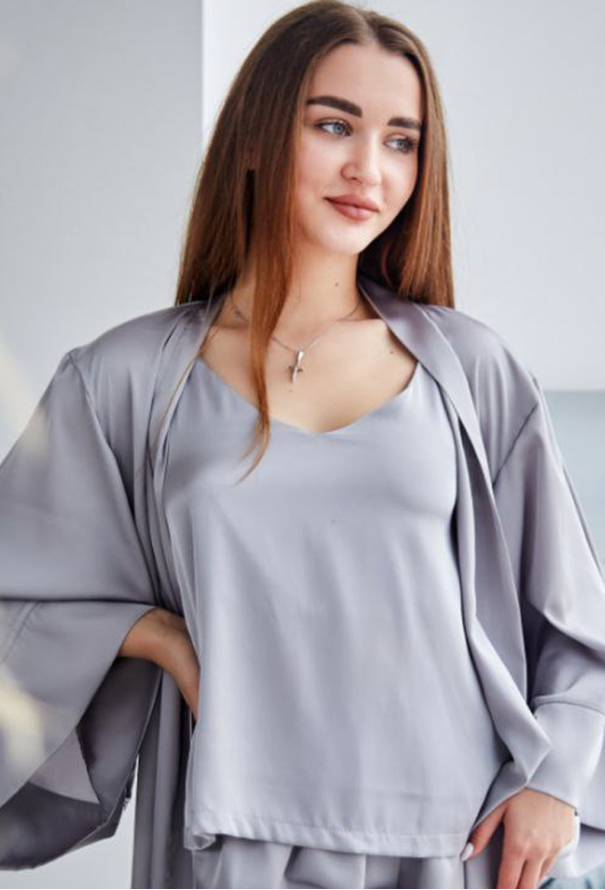 Халат женский шелковый Tomiko 112S фото