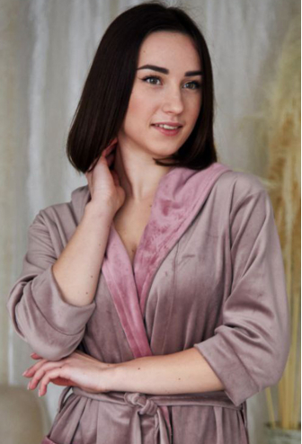Халат женский велюровый Tomiko 703KP