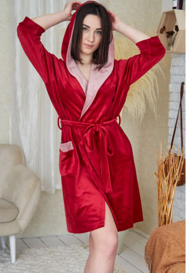 Халат жіночий велюровий Tomiko 703KR