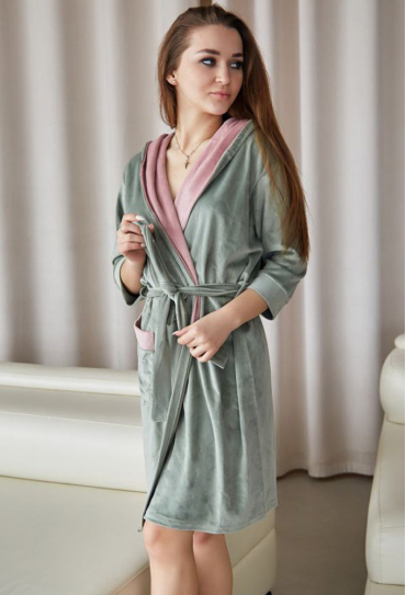Халат женский велюровый Tomiko 703F