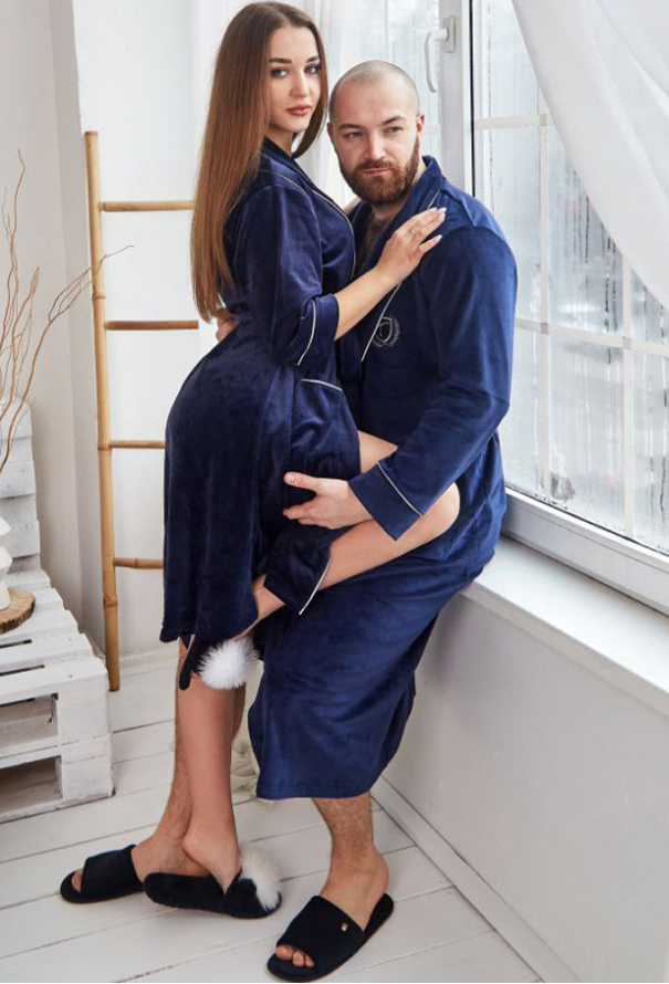 Халат женский велюровый Tomiko 704KS фото