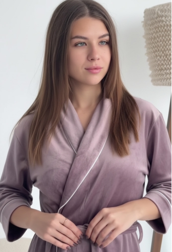 Халат женский велюровый Tomiko 704KP