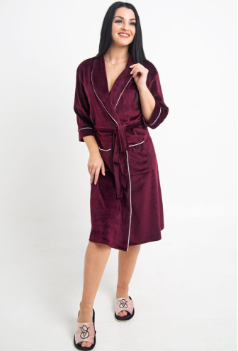 Халат женский велюровый Tomiko 704M