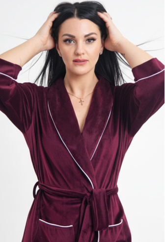 Халат женский велюровый Tomiko 704M