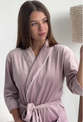 Халат женский велюровый Tomiko 704PD
