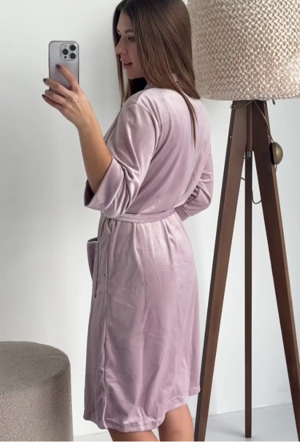 Халат женский велюровый Tomiko 704PD фото