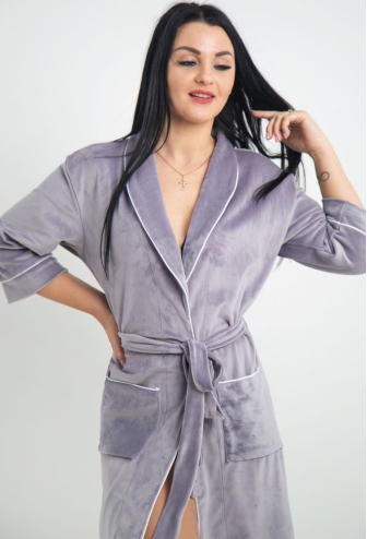 Халат женский велюровый Tomiko 704S