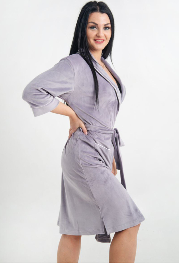 Халат женский велюровый Tomiko 704S фото