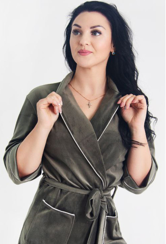 Халат женский велюровый Tomiko 704H