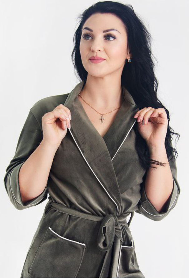 Халат женский велюровый Tomiko 704H фото