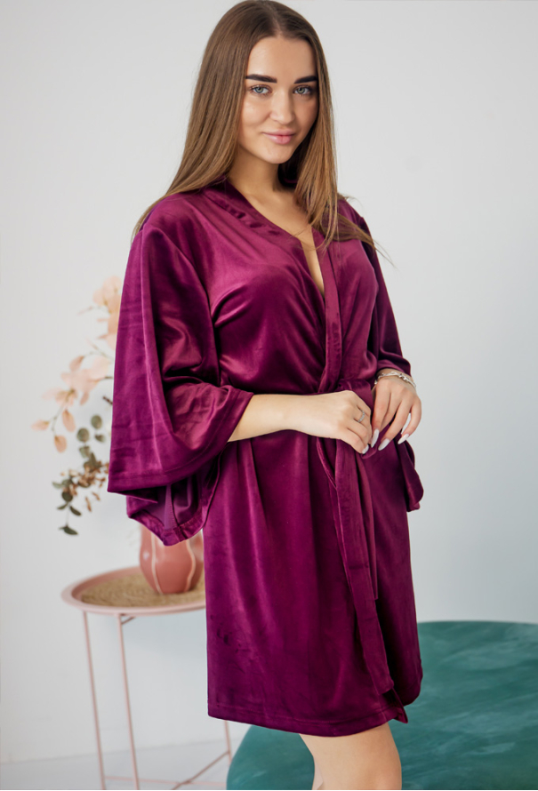 Халат женский велюровый Tomiko 711MR фото