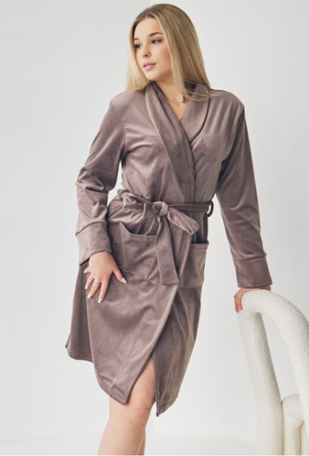 Халат жіночий велюровий Tomiko 715KP фото