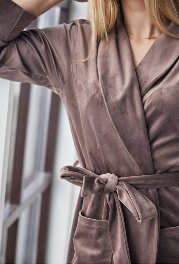 Халат жіночий велюровий Tomiko 715KP фото