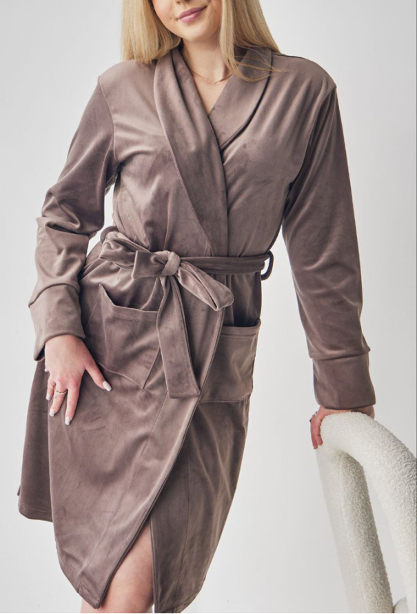 Халат жіночий велюровий Tomiko 715KP фото