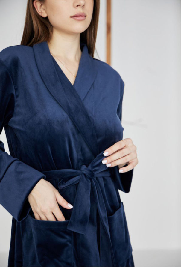 Халат женский велюровый Tomiko 715KS фото