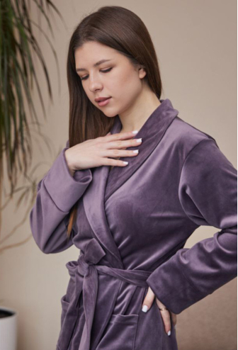 Халат женский велюровый Tomiko 715LV