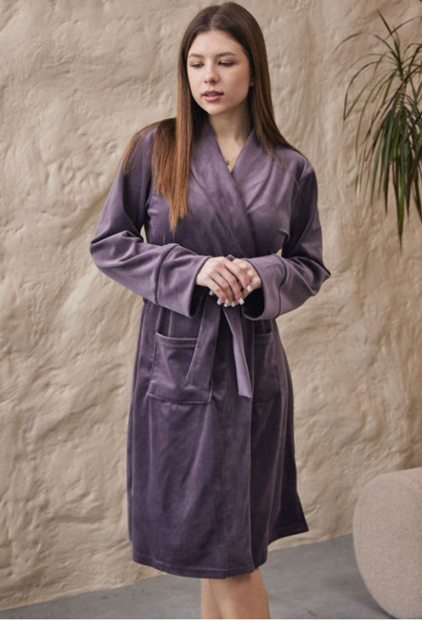 Халат женский велюровый Tomiko 715LV фото