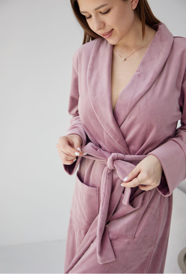 Халат женский велюровый Tomiko 715PD фото