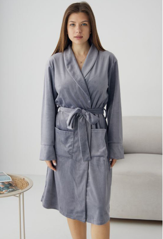 Халат женский велюровый Tomiko 715S