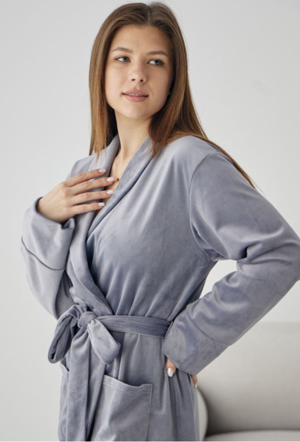 Халат женский велюровый Tomiko 715S фото