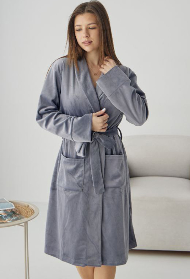 Халат женский велюровый Tomiko 715S фото