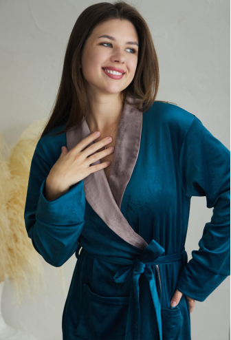 Халат жіночий велюровий Tomiko 720SMK