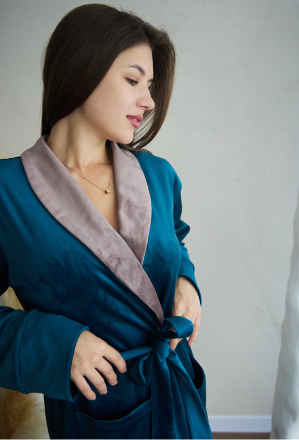 Халат жіночий велюровий Tomiko 720SMK фото