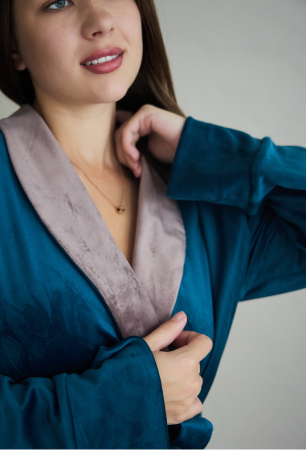 Халат жіночий велюровий Tomiko 720SMK фото