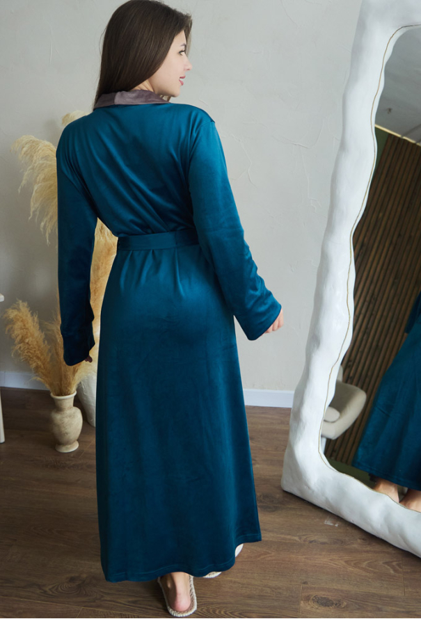 Халат жіночий велюровий Tomiko 720SMK фото