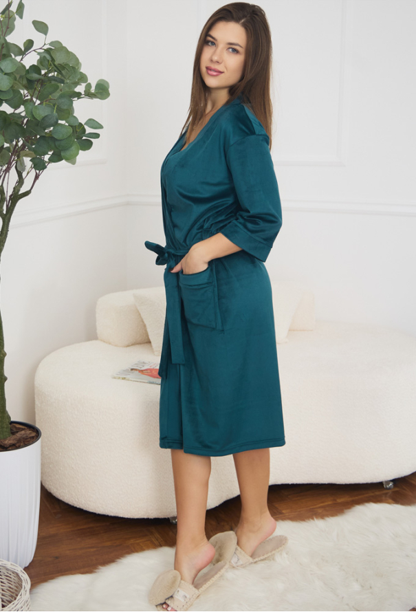 Халат жіночий велюровий Tomiko 732SM фото