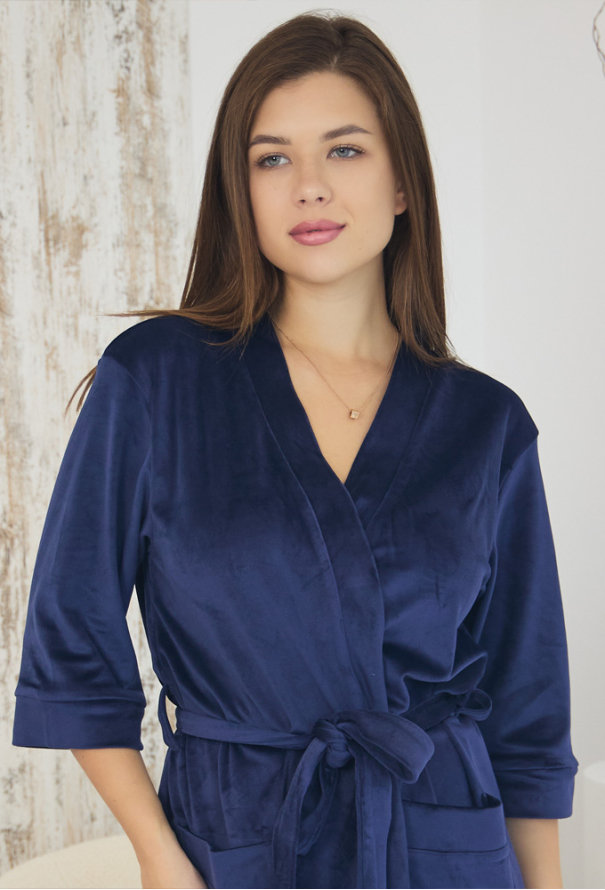 Халат жіночий велюровий Tomiko 732KS фото