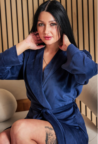 Халат жіночий велюровий Tomiko 710BL