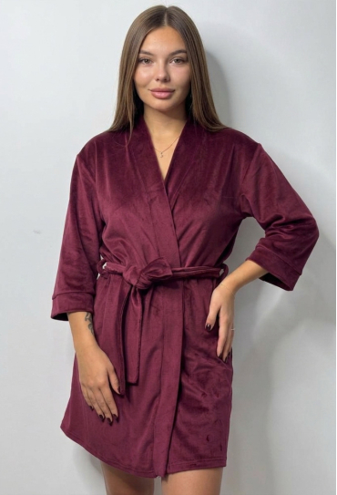 Халат женский велюровый V.Velika 008-21BD