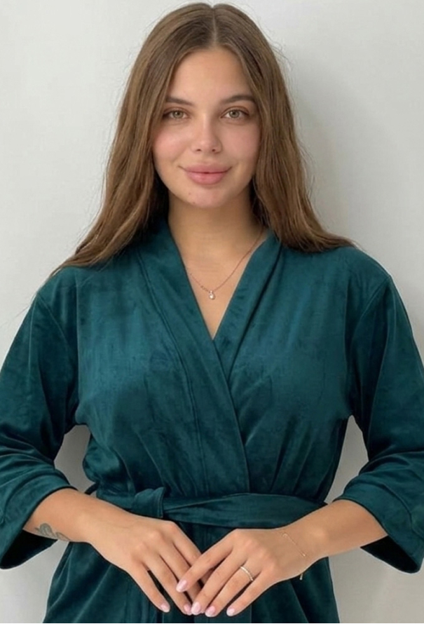 Халат женский велюровый V.Velika 008-21SM фото