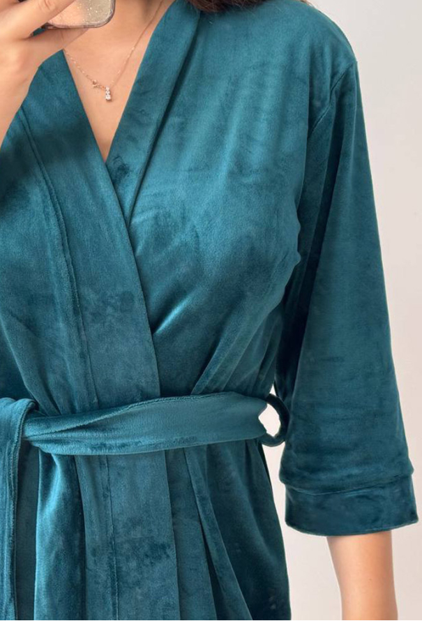 Халат женский велюровый V.Velika 008-21SM фото