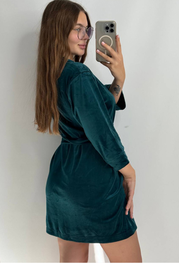 Халат женский велюровый V.Velika 008-21SM фото