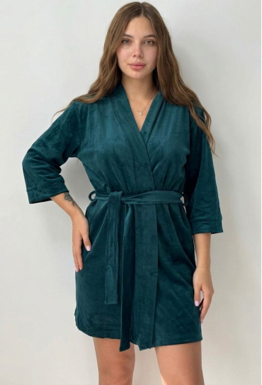 Халат женский велюровый V.Velika 008-21SM