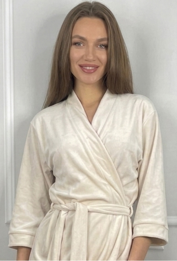 Халат женский велюровый V.Velika 008-21KR фото