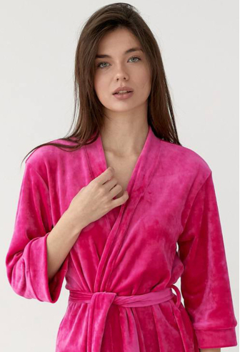 Халат женский велюровый V.Velika 008-21ML