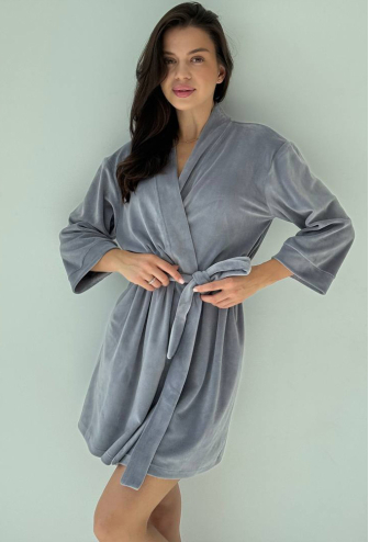 Халат женский велюровый V.Velika 008-21S