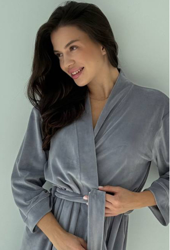 Халат женский велюровый V.Velika 008-21S