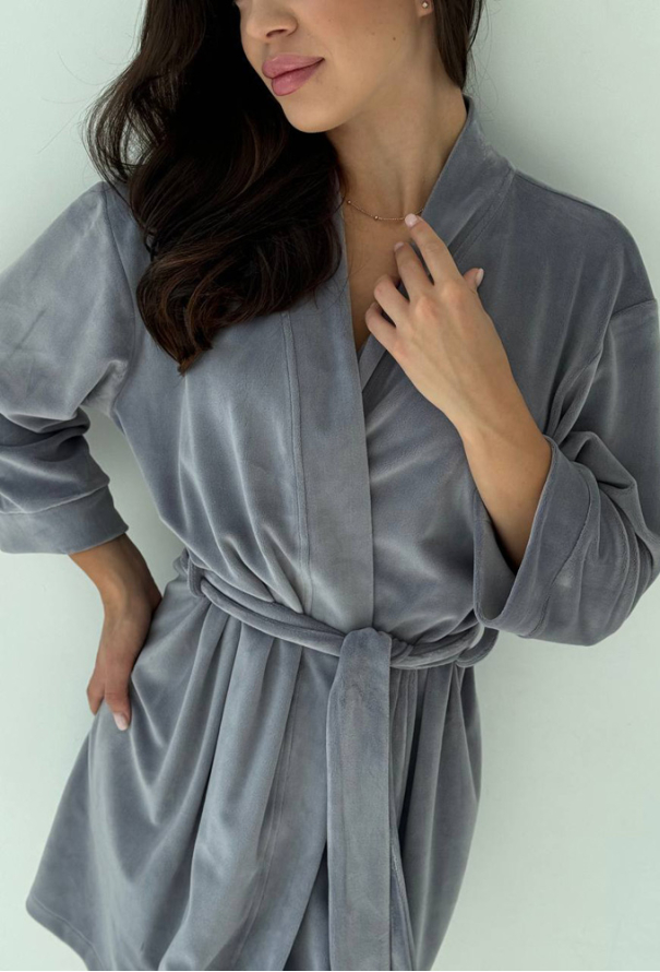 Халат женский велюровый V.Velika 008-21S фото