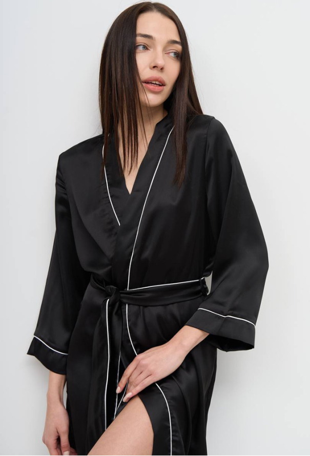 Халат женский шелковый V.Velika 111-23CH фото