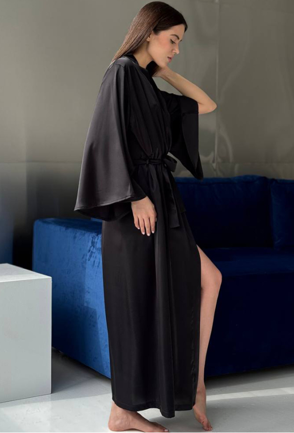 Халат жіночий шовковий V.Velika 257-25CH фото