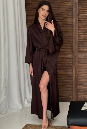 Халат жіночий шовковий V.Velika 257-25BN