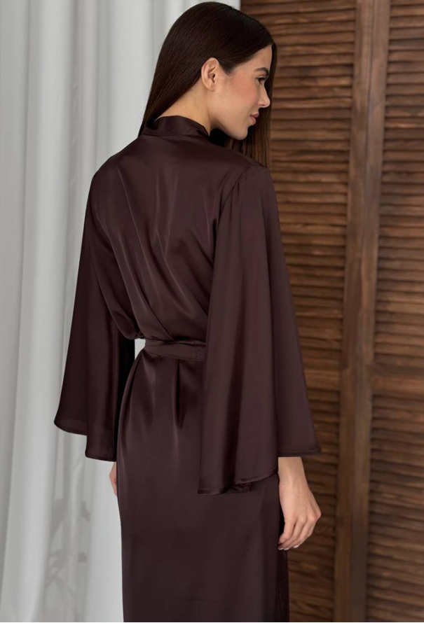 Халат жіночий шовковий V.Velika 257-25BN фото